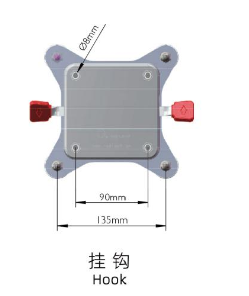 Aluminum Bracket Hanging Rack With Ceiling Mount Hooks For Secure Medical Supplies