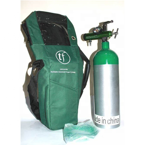 HP-IG Portable 2.9L /MD/425 L Aluminum Medical Oxygen Cylinder with regulator and mask used in Ambulance