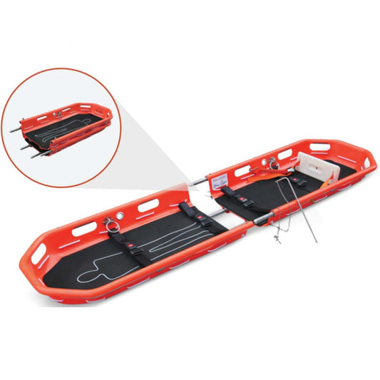 BS-02 Detachable Plastic Air Rescue Basket Stretcher For Ambulance