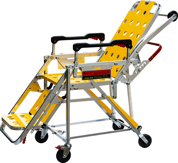 HP-2F2 Ambulance Folding Chair Stretcher Dimensions Adjustable Wheelchairs Used In Elevator