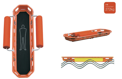 BS-02 Detachable Plastic Air Rescue Basket Stretcher For Ambulance